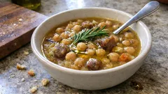 Cozy Italian Chickpea and Chestnut Soup (Zuppa Ceci e Castagne)