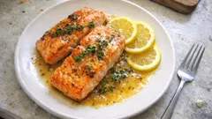 One-Pan Lemon Salmon Scaloppine—an Easy Italian Dinner with a Silky Pan Sauce