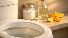 How to remove toilet bowl rings naturally with vinegar, baking soda, and citric acid