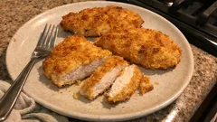 Crispy Oven-Baked Yogurt-Breaded Chicken Cutlets (No Eggs Needed)