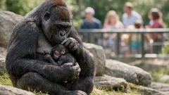 Visitors witnessed a rare outdoor gorilla birth and it’s a big conservation win