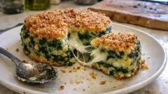 Spinach and Potato Sformato—an Italian Bake with a Melty Provola Center