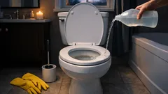 How to remove toilet limescale fast with liquid citric acid