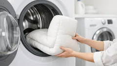 The simple “L” fold that actually gets your comforter clean in the washer