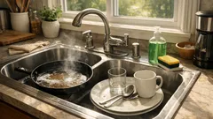 The 10-minute dishwashing trick that makes greasy pans way easier to clean