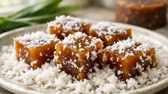 Kuih kosui recipe with palm sugar and pandan for the perfect wobbly steamed cake