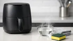 How to clean an air fryer with vinegar without damaging it