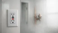 Is it safe to leave an electric water heater on during a shower