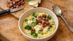 Creamy Instant Polenta with Broccoli and Speck (Weeknight Comfort in One Pot)