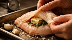 The one step that makes rosemary garlic roast chicken wildly juicy with crispy skin