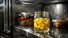 How to deodorize your fridge with a jar of lemon peels and alcohol