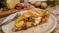 Pizza Rustica with Speck and Potatoes—A Flaky Puff Pastry Pie for Sharing