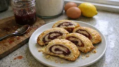 Rolled Crostata with Jam: an easy Italian pastry you can slice and share