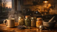 6 medicinal herbs for stress, sleep, and digestion and how to use them safely at home